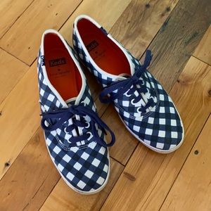 Kate Spade x Keds gingham tennis shoes